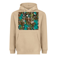 Longhorn Pattern Heavyweight Hoodie | Teevron