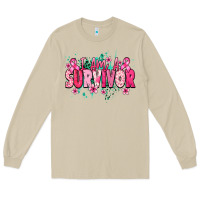 Mushroom I am a survivor Cancere Awareness Long Sleeve Tee - HowdyJamesFarm