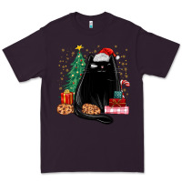Plum christmas black cat Premium Tee - MaliasSmallBusiness