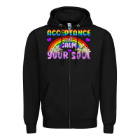 Black Lgbtq Acceptance Will Calm Your Soul Zipper Hoodie - BundleAndBundleShop