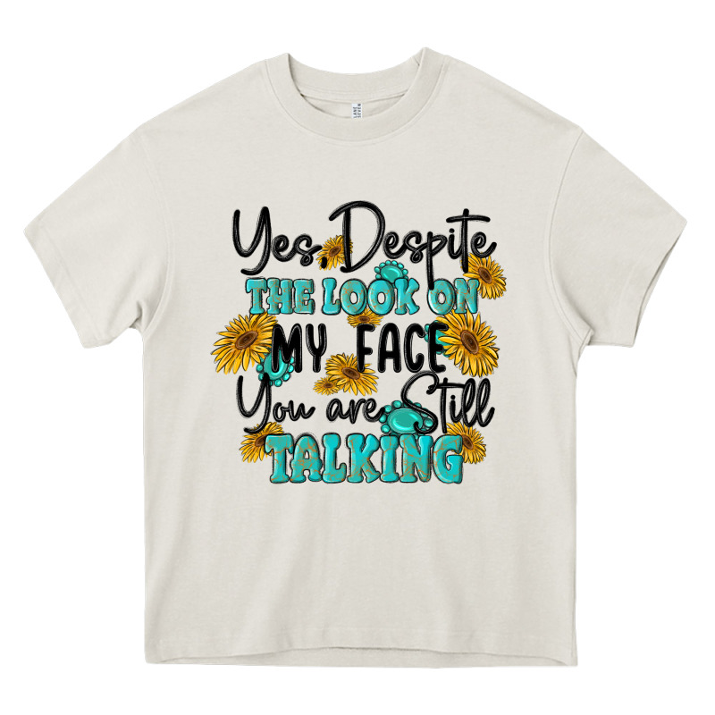 You Despite The Lok On My Face You Are Still Talki Heavy Core Tee by MaliasSmallBusiness | Teevron