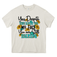 Cream you despite the lok on my face you are still talki Heavy Core Tee - MaliasSmallBusiness
