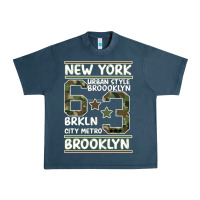 Midnight Navy Newyork Brooklyn Urban Heavy Tee - Bettercallsaul