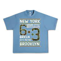 Pebble Blue Newyork Brooklyn Urban Heavy Tee - Bettercallsaul