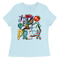 Baby Blue pre k Ladies Tee - NancyCooperArtShop