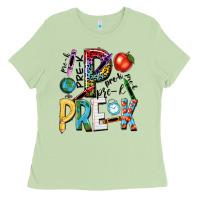 Matcha pre k Ladies Tee - NancyCooperArtShop