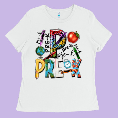 Pre K Ladies Tee Designed By Nancycooperartshop