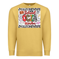 Antique Gold School Social Worker Premium Sweatshirt - CowhideDigitalArt