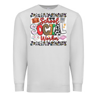 Dove Grey School Social Worker Premium Sweatshirt - CowhideDigitalArt