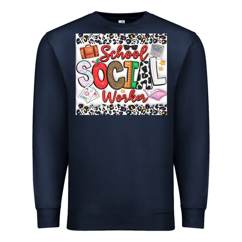 School Social Worker Premium Sweatshirt by CowhideDigitalArt | Teevron