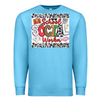 Ocean Blue School Social Worker Premium Sweatshirt - CowhideDigitalArt