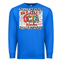 True Royal School Social Worker Premium Sweatshirt - CowhideDigitalArt