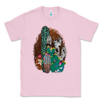 Bubblegum Pink Western Cowhide Cactus Classic Tee - Bettercallsaul