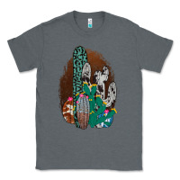Charcoal Heather Western Cowhide Cactus Classic Tee - Bettercallsaul