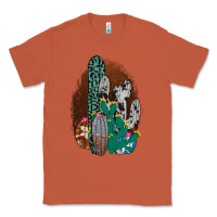 Copper Western Cowhide Cactus Classic Tee - Bettercallsaul