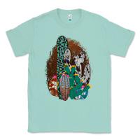 Seafoam Western Cowhide Cactus Classic Tee - Bettercallsaul