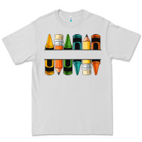 Dove Grey custom crayons with pencil Premium Tee - NancyCooperArtShop