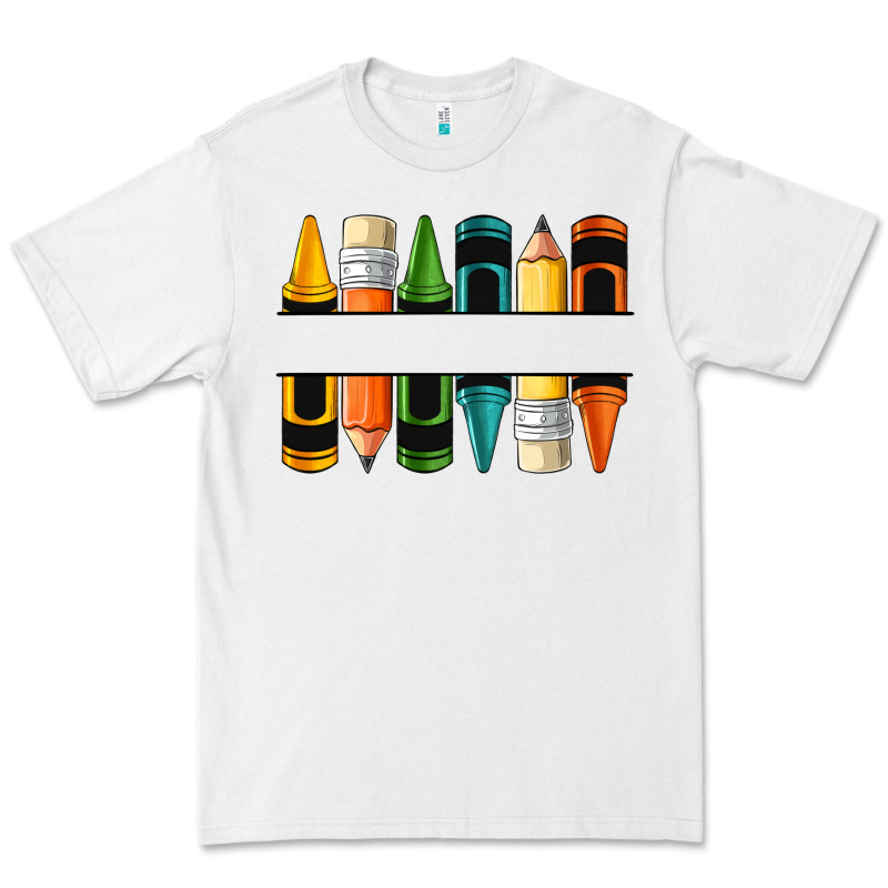 Custom Crayons With Pencil Premium Tee by NancyCooperArtShop | Teevron