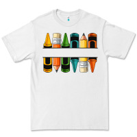White custom crayons with pencil Premium Tee - NancyCooperArtShop
