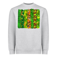 Heather Grey St. Patrick's Day brushstrokes Heavyweight Sweatshirt - HowdyJamesFarm