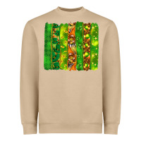 Mushroom St. Patrick's Day brushstrokes Heavyweight Sweatshirt - HowdyJamesFarm