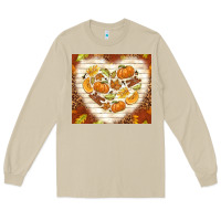 Mushroom fall heart with leopard Long Sleeve Tee - TumblerDesignByShophia