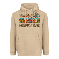 Mushroom Thankful Blessed And Kind Of A Mess Heavyweight Hoodie - CowhideDigitalArt