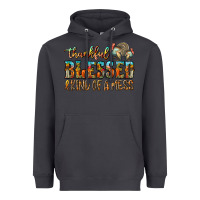Smoke Thankful Blessed And Kind Of A Mess Heavyweight Hoodie - CowhideDigitalArt