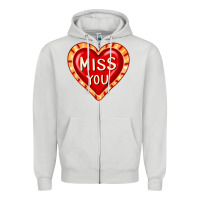 Dove Grey valentine's day hearts 6 Zipper Hoodie - FaDigitalArtStudio