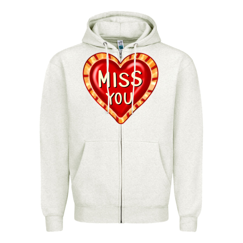 Valentine's Day Hearts 6 Zipper Hoodie by FaDigitalArtStudio | Teevron