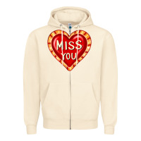 Sandshell valentine's day hearts 6 Zipper Hoodie - FaDigitalArtStudio