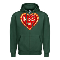 Sports Green valentine's day hearts 6 Zipper Hoodie - FaDigitalArtStudio