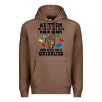 Chestnut Autism grizzlies Premium Hoodie - FaDigitalArtStudio