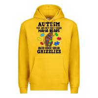 Lemon Autism grizzlies Premium Hoodie - FaDigitalArtStudio