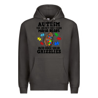Smoke Autism grizzlies Premium Hoodie - FaDigitalArtStudio