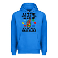 True Royal Autism grizzlies Premium Hoodie - FaDigitalArtStudio
