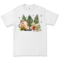 White christmas coffee and book Premium Tee - MaliasSmallBusiness