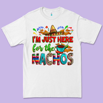 I'm Just Here For The Nachos Premium Tee Designed By Ranaportraitstore