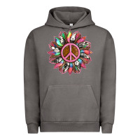 Pigment Tornado sunflower and tie dye with peace sign Urban Hoodie - Artiststas
