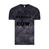 Cloud Black This Girl Loves Her Cow Vintage Tee - Bettercallsaul