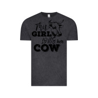 Vintage Black This Girl Loves Her Cow Vintage Tee - Bettercallsaul