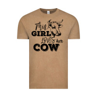 Vintage Coffee This Girl Loves Her Cow Vintage Tee - Bettercallsaul