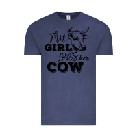 Vintage Denim This Girl Loves Her Cow Vintage Tee - Bettercallsaul