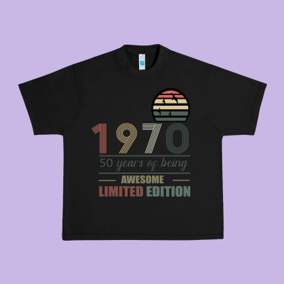 Vintage 1970 Limited Edition 50 Years Of Being Awe Urban Heavy Tee Designed By Bettercallsaul