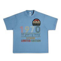 Pebble Blue Vintage 1970 Limited Edition 50 Years Of Being Awe Urban Heavy Tee - Bettercallsaul