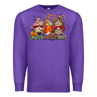 Purple Hallothanksmas Gnome Coffee Cups Premium Sweatshirt - CowhideDigitalArt