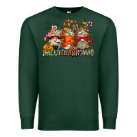 Sports Green Hallothanksmas Gnome Coffee Cups Premium Sweatshirt - CowhideDigitalArt
