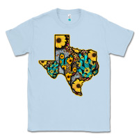 Dusty Blue Western Texas Map Classic Tee - Bettercallsaul
