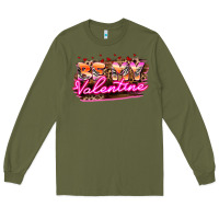 Army Green be my valentine Long Sleeve Tee - HowdyJamesFarm