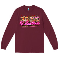 Burgundy be my valentine Long Sleeve Tee - HowdyJamesFarm